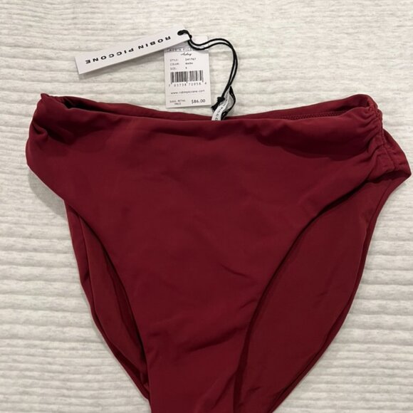 Robin Piccone Aubrey Halter Bikini Top and Aubrey High Waist Bikini Bottom - Picture 2 of 4